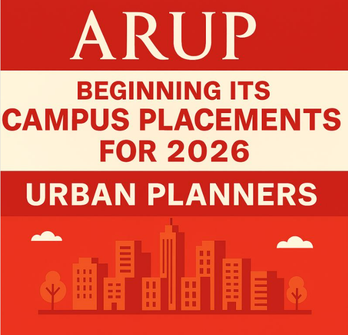 Arup is beginning its Campus Recruitments for 2026 at various Universities!